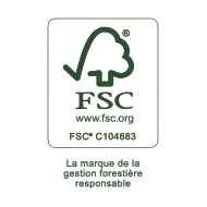 Forest Stewardship Council<sup>®</sup> (FSC<sup>®</sup>), pour nos produits en bois et caoutchouc