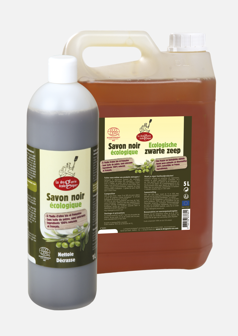 Savon noir liquide BIO à l'huile d'olive, la bidon de 5L - Entretien de la  maison - Naturapi : Tout pour l'apiculteur
